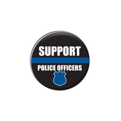 Beistle Support Police Officers Button, 2", (6/Pkg) Multicolored