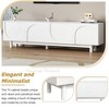 NicBex TV Stands for 78 inch TV,Modern Entertainment Center with Solid Wood Legs,TV Console for Living Room, Bedroom, Home,White - 4 of 4