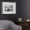 Trademark Fine Art - Nathan Larson Highland Cow Staring Contest Crop Matted Framed Art - 2 of 4