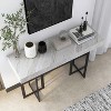 Rohde Contemporary 1 Drawer Sofa Table Gray/Gum Metal - miBasics - image 4 of 4