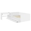 Bellemave Full size Wooden Platform Bed with 6 Drawers, Shelves and Dressing Table, White - 3 of 4