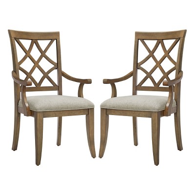 Wooden Frame Upholstered Dining Chairs Set of 2,Dining Chairs Wood-Cuddlewood