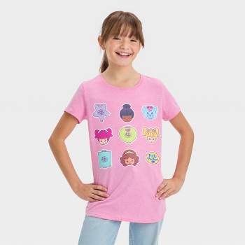 Girls' Polly Pocket Short Sleeve Graphic T-Shirt - Pink