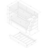 NicBex Twin over Twin Bunk Beds with Twin Trundle and Stairway Storage Function for Kids Teens Adults,Gray/White - 3 of 4