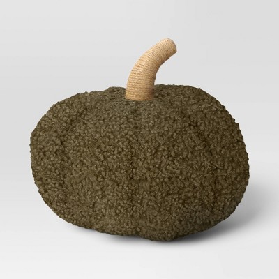 Teddy Boucle Shaped Pumpkin Throw Pillow - Threshold™