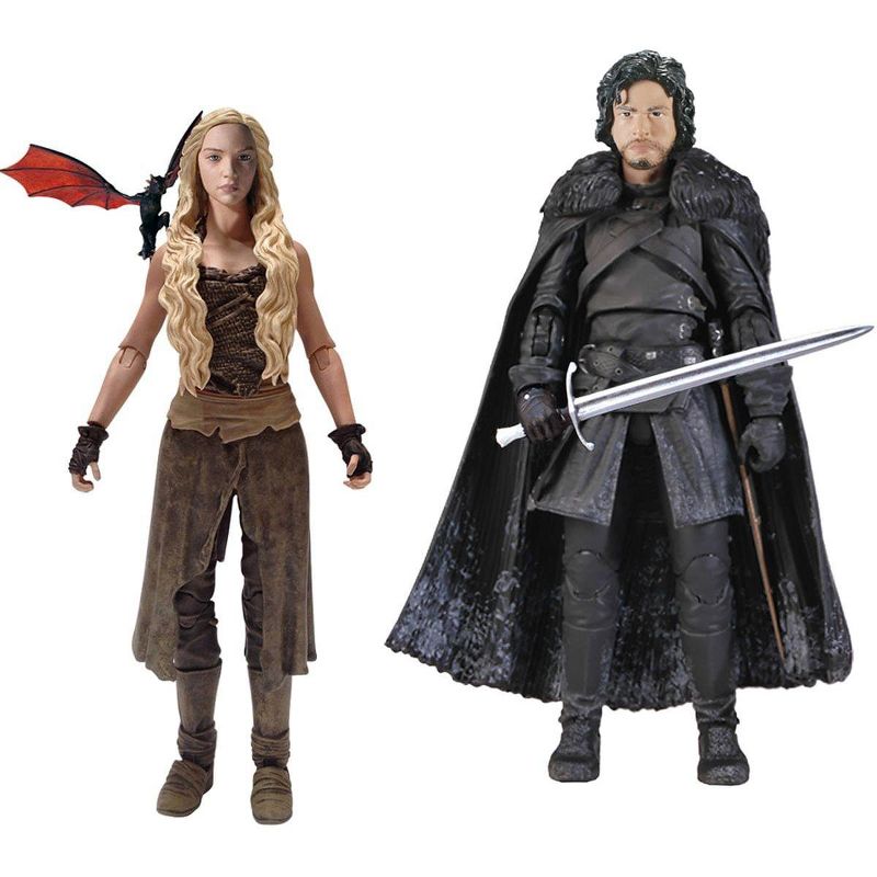 Funko Game of Thrones Funko 6" Legacy Action Figure Bundle: Daenerys & Jon Snow, 1 of 4
