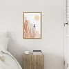 Amanti Art Cat with Cactus by Melloi Art Prints Canvas Wall Art Print Framed - 3 of 4