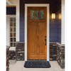 Kate Aurora Lattice 18 in. x 30 in. Tuscany Wrought Iron Designed Non Skid Rubber Outdoor Door Mat - Black - image 3 of 3