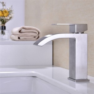 PAGED Bathroom Sink Faucet Single Handle Vanity Sink Faucet with Pop-Up Drain (with Overflow), Faucet for Bathroom Sink - 1 of 4