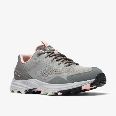 Обувь Clarks Womens Laila Trail2 Waterproof Grey Combination Shoes 8 Medium — фото 4