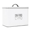Outshine Co White Farmhouse Dog Food Bin - Can Be Personalized - White Dog Food Bin - 2 of 4
