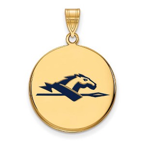 Black Bow Jewelry 14k Yellow Gold Plated Sterling Silver Longwood Lancers NCAA Large Pendant - 1 of 3