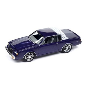 1/64 Johnny Lightning 1987 Buick Regal T-Type Custom, Metallic Purple JLCP7475 - 1 of 2