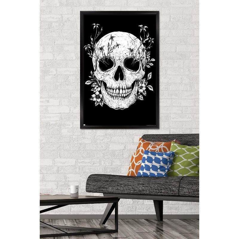 Trends International Episodic Drawing - Floral Skull Framed Wall Poster Prints, 2 of 7