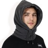 Anna-Kaci Men's Fleece Hooded Neck Warmer with Adjustable Drawstrings and Full Face Coverage for Cold Weather - 3 of 4