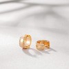 Cubic Zirconia Huggie Earrings 14k Gold Plated Tiny Earrings Small Huggie Hoop Earrings Simple Lightweight Hoops Gift for Women - 4 of 4