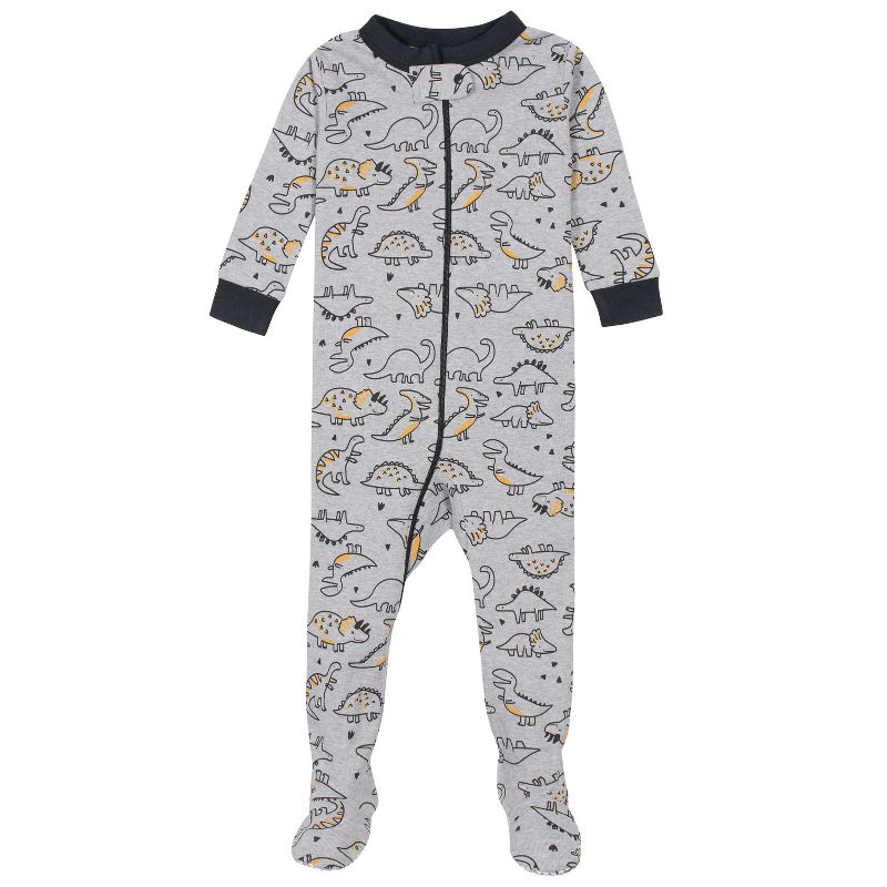 Gerber Baby & Toddler Boys Snug Fit Footed Cotton Pajamas, 2-Pack, 2 of 10