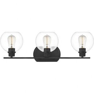 Quoizel Lighting Pruitt 3 - Light Vanity in  Matte Black - 1 of 4