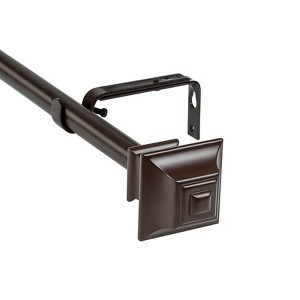 Urbanest 1-inch Diameter Pila Adjustable Single Drapery Curtain Rod - 1 of 4
