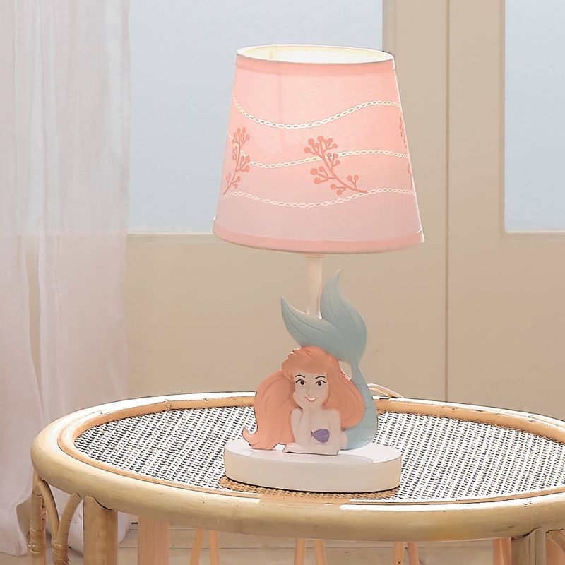 Bedtime Originals Disney&#39;s The Little Mermaid Lamp with Shade by Lambs &#38; Ivy(Includes LED Light Bulb), 3 of 5