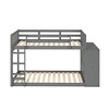 Donco Kids Moby Mission Twin Over Twin Dark Grey Bunkbed With 4 Drawer Dresser & Shelves - 4 of 4