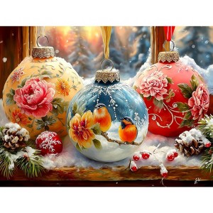Sunsout Ornaments for Christmas 500 pc Christmas Jigsaw Puzzle 77230 - 1 of 4
