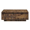 Acme Furniture Bellarosa Coffee Table Rustic Oak Finish - 4 of 4