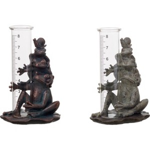 Transpac Resin Stacked Frogs Rain Gauge Set of 2 Spring Home Decorations - 1 of 1