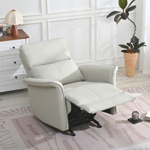 KTMBDW Recliner Chair, Rocker Chair for Adults, Glider Rocker Recliners, Nursery Chairs for Living Room, High Back, Upholstered Deep Seat, Gray - 1 of 4