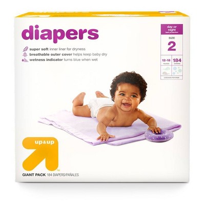 target size 2 diapers weight