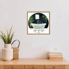 16" x 16" Homebody Collection C Bath by Victoria Borges Framed Canvas Wall Art Gold - Amanti Art - 4 of 4