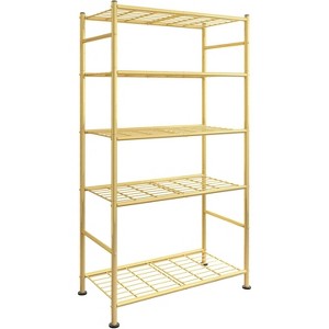5 Tier Shelf Organizer, Heavy Duty Garage Shelving Unit with Leveling Feet Stable Metal Shelves - 1 of 4