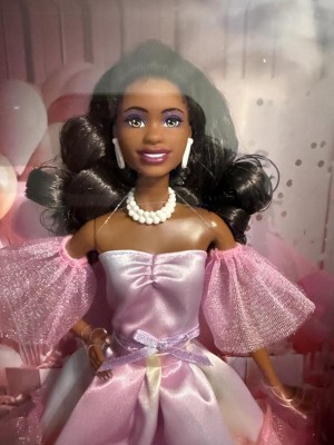 Barbie Signature Birthday Wishes Fashion Doll with Black Hair in Dress with  Pastel Rainbow Effect : Target