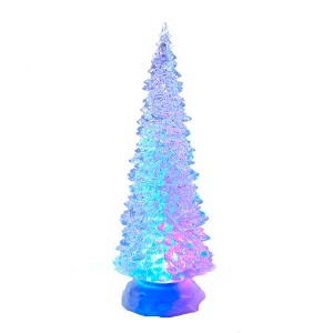 Kurt Adler 12.25" Battery Operated LED Light Tree Tablepiece - 1 of 4