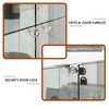 Modern Glass Display Cabinet with 2 Large Drawers, Bookshelf Storage Cabinet Accent Cabinet with LED lights - ModernLuxe - 4 of 4