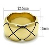 Slickblue Women's Stainless Steel Ring, Minimalist Band, Single-Tone Jewelry, Gold Finish, Sizes 5-10 - 2 of 4
