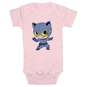 Infant's DC Super Friends Chibi Catwoman Bodysuit - 1 of 3