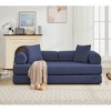 78.5" Corduroy 4-in-1 Folding Convertible Sleeper Sofa Bed, 3-Seater Modular Sofa with DIY Combination and 2 Pillows - 3 of 4