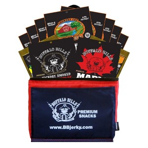 Buffalo Bills 12-pc Beef Jerky Sampler Patriotic 6-Pack Gift Cooler (12 mixed 1.5oz jerky packs) - 1 of 4
