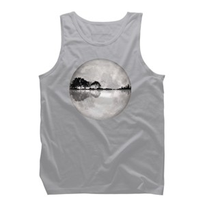 Men's Design By Humans Moonlight Nature Guitar II By Maryedenoa Tank Top - 1 of 4