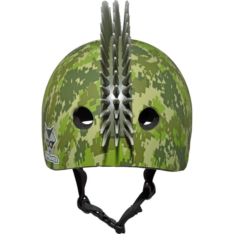 Raskullz Digital Camo Mohawk Child Helmet - Green, 5 of 7
