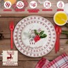 215 PCS Christmas Paper Plates and Napkins, Christmas Disposable Party Supplies Decorations - 4 of 4
