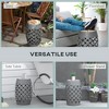 Maggift Patio End Tables, Modern Decorative Side Tables, Stylish Design for Patio, Living Room, Indoor and Outdoor Use, Gray, 12.25"*12.25"*18" - 2 of 4