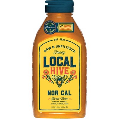 Local Hive Nor Cal Raw & Unfiltered Honey - 24oz