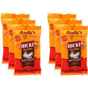 Andys Breading Chicken Hot - Pack of 6 - 10 Oz - 1 of 2