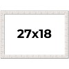 PosterPalooza | Sculpted White Picture Frame - UV Acrylic, Backing Board, Hanging Hardware Included - 2 of 4