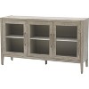 Modern Freestanding Storage Cabinet with Adjustable Shelf, U-Shaped Accent Console Table for Living Room, Black Display Sideboard Organizer - 4 of 4