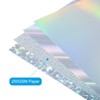 Unique Bargains Scrapbook Poster DIY Crafts Reflective Metallic Mirror Board Sheets 60 Pcs - 4 of 4