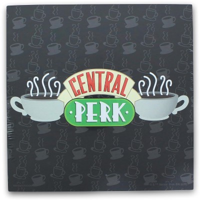 Silver Buffalo Friends Central Perk Logo 6 x 6 Inch Wood Box Wall Sign