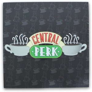 Silver Buffalo Friends Central Perk Logo 6 x 6 Inch Wood Box Wall Sign - 1 of 3